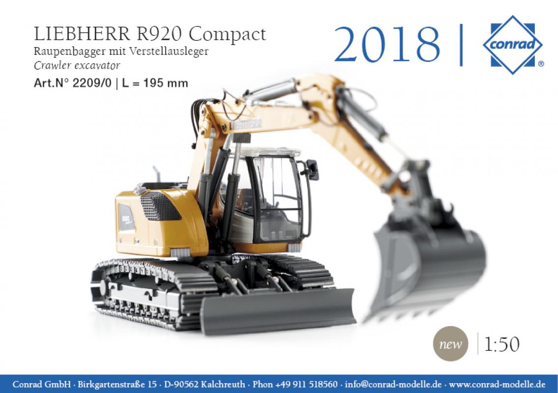Liebherr R 920 Compact mit Verstellausleger