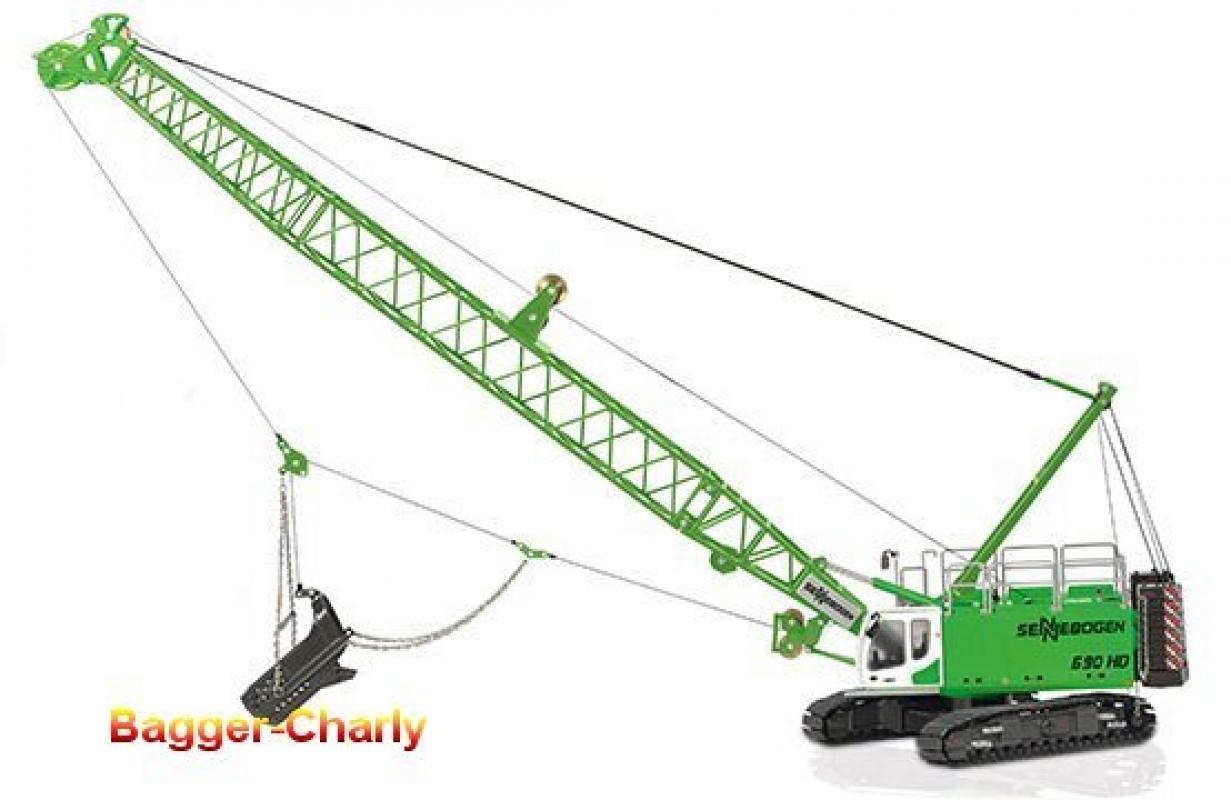 Sennebogen 690 HD mit Schleppschaufel